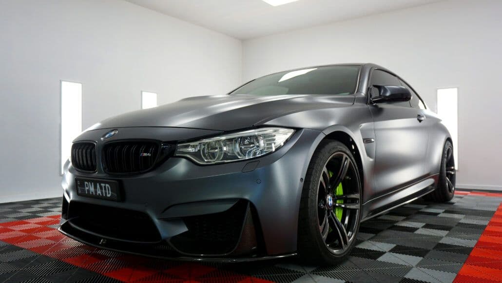 BMW M4 Matte Grey -- Xpel XR PLUS Full Tint